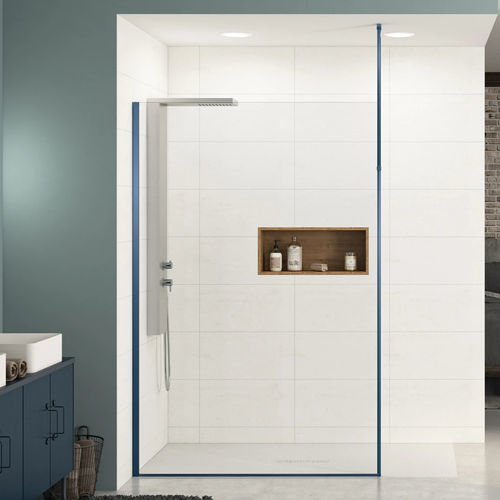 Paroi de douche réversible - Ekinox Solo - Kinedo - rectangulaire / en niche / en verre Sécurit®