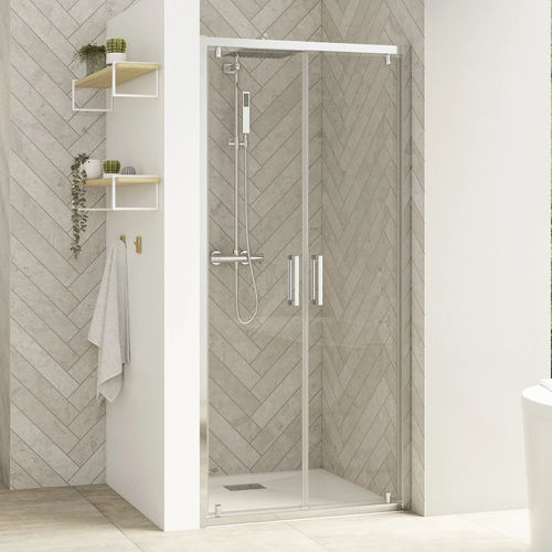 Paroi de douche pivotante - Smart Design 2P - Kinedo - rectangulaire / en niche / en verre Sécurit®