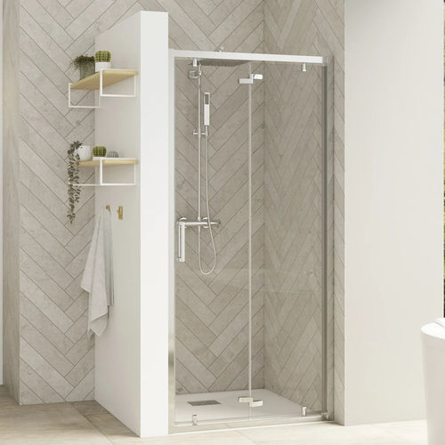Paroi de douche pliante - Smart Design S - Kinedo - rectangulaire / en niche / en verre Sécurit®