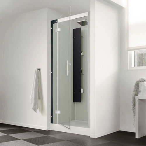Cabine de douche multifonction - Horizon C - Kinedo - en verre / avec porte pivotante / en niche
