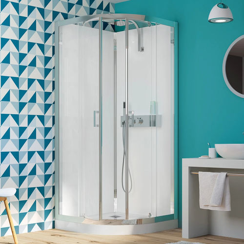 Cabine de douche en verre - Eden+ R80 et R90 - Kinedo - avec porte pivotante / carrée / thermostatique