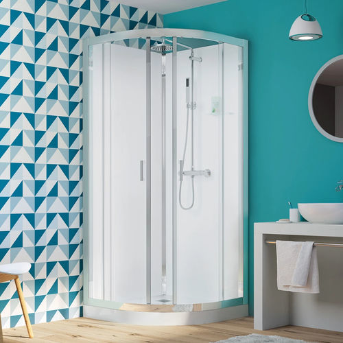 Cabine de douche en verre - Eden R80 et R90 - Kinedo - avec porte pivotante / carrée / thermostatique