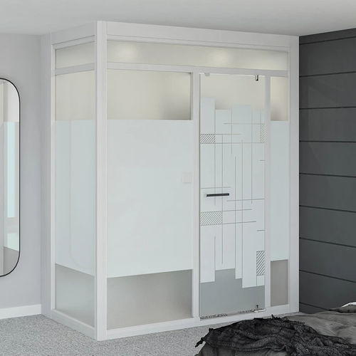 Douche en verre - Modulo Luxe - Kinedo - à porte coulissante / en niche / en verre fumé