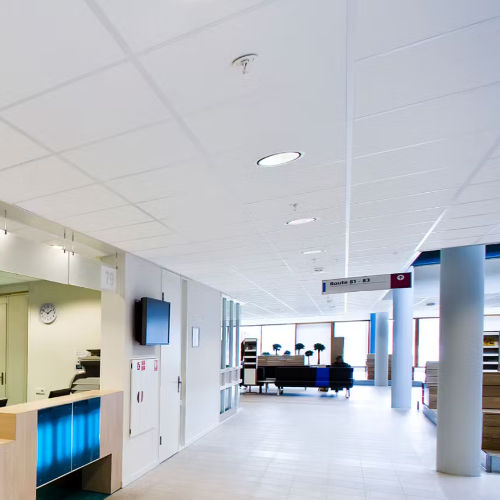 Panneau acoustique pour faux-plafond - MEDICARE® STANDARD - ROCKFON - sur bureau / en laine de roche / rectangulaire
