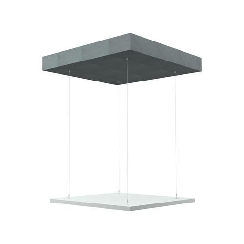 Panneau acoustique suspendu - ECLIPSE - ROCKFON - pour plafond / en aluminium / carré