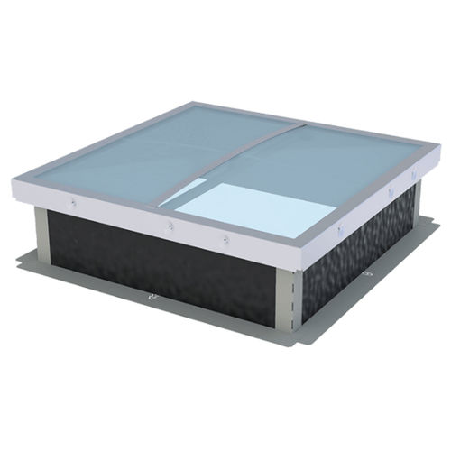 Lanterneau pour toiture - BLUESTEEL FIX - Adexsi - avec costière / en acier / en polycarbonate