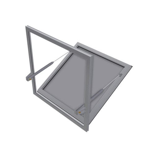 Trappe de désenfumage aluminium - OTF - Adexsi - dispositif d'évacuation des fumées et de la chaleur / pour façade