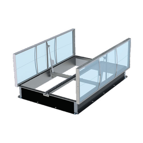 Trappe de désenfumage en métal - BLUESTEEL THERM DV ELEC - Adexsi - en polycarbonate / dispositif d'évacuation des fumées et de la chaleur / pour toiture