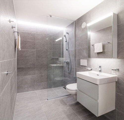 Salle de bain contemporaine - eurocomponents spa - en béton armé / pour université / préfabriquée
