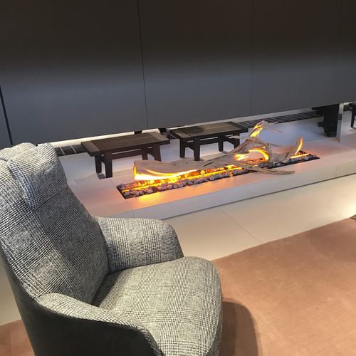 Cheminée électrique - BRACE 100 METAL - MAISONFIRE - intégrée / suspendue / adossée