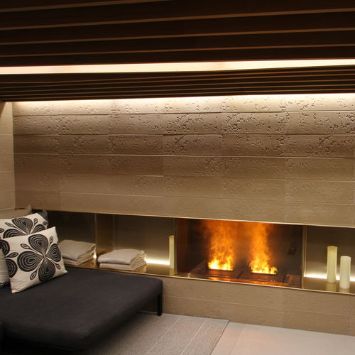 Cheminée électrique - BRACE 40 METAL - MAISONFIRE - intégrée / suspendue / adossée
