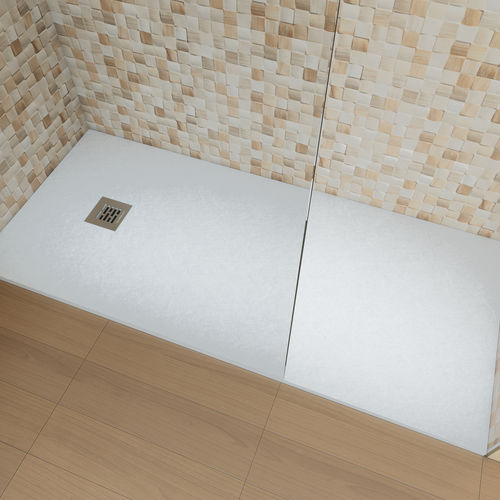 Receveur de douche rectangulaire - STONEBATH® - Securibath Solutions, S.L. - à fleur de sol / extra plat / en résine