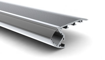 Nez de marche en PC - ALU-STAIR - Ledson - d'aluminium / en caoutchouc / avec profil éclairant à LED