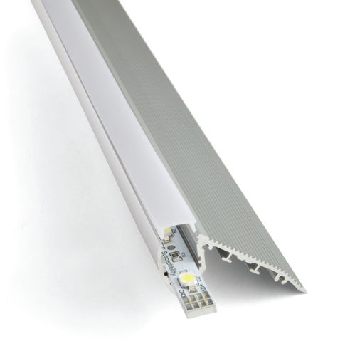 Nez de marche alliage d'aluminium - ALU STAIR NANO - Ledson - avec profil éclairant à LED