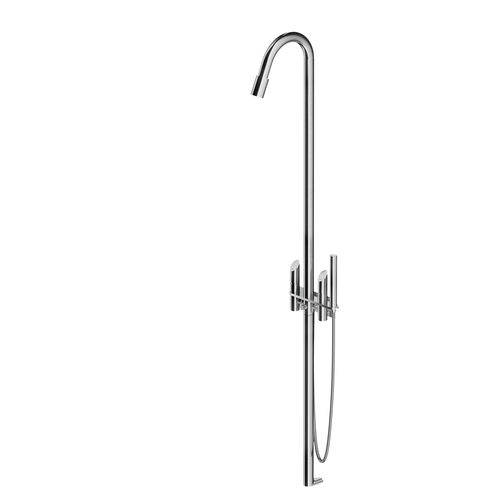 Colonne de douche murale - CB400 - MGS Progetti - contemporaine / avec douche à main / avec rail