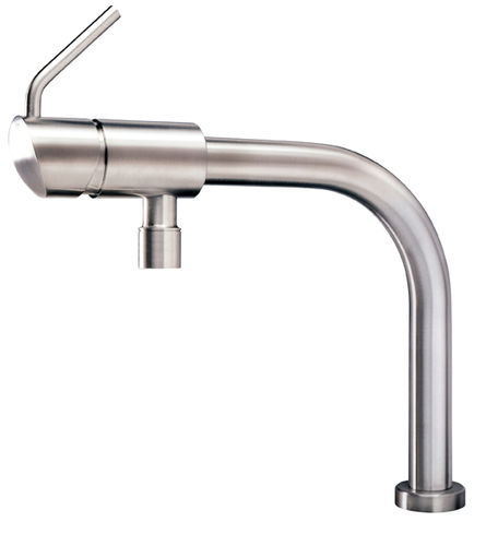 Mitigeur à poser - BOMA - MGS Progetti - en inox / de cuisine / 1 trou
