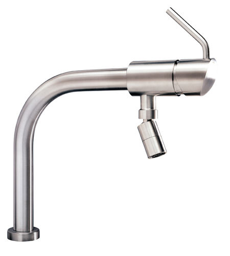 Mitigeur à poser - BOMA S - MGS Progetti - en inox / de cuisine / 1 trou