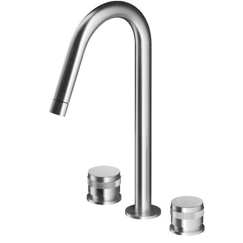 Mélangeur de vasque - MB285 - MGS Progetti - à poser / en acier inoxydable / de salle de bain