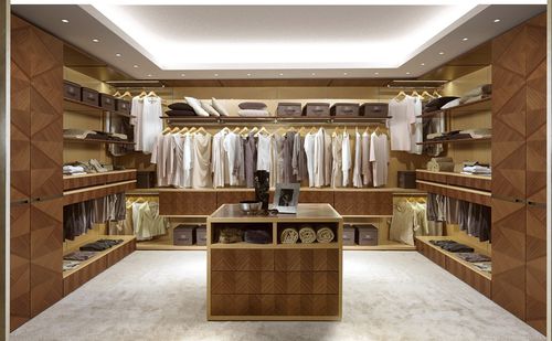 Dressing d'angle - AR25 DESYO - CARPANELLI - contemporain / en bois / avec éclairage intégré