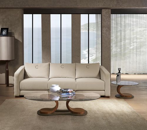 Table d'appoint contemporaine - TL58 MISTRAL - CARPANELLI - en noyer / ronde / résidentielle