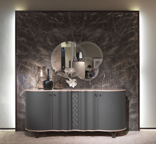 Buffet contemporain - CR60B MISTRAL  - CARPANELLI - en bois / en cuir / gris