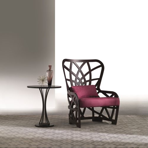 Fauteuil contemporain - PO70 GALILEO - CARPANELLI - en tissu / en bois