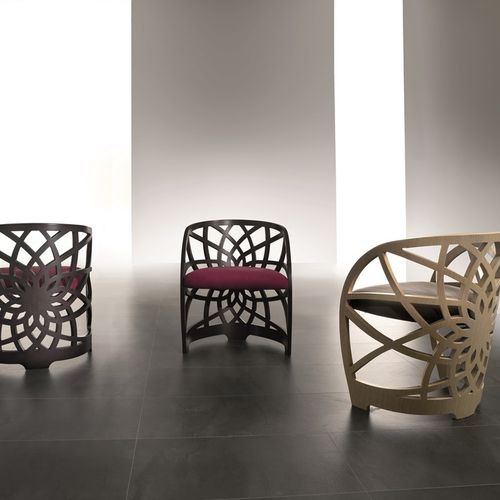 Chaise contemporaine - SE54 GALILEO - CARPANELLI - d'intérieur / en tissu / avec piètement en bois