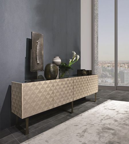 Buffet contemporain - CR63 SQUARE  - CARPANELLI - en bois exotique