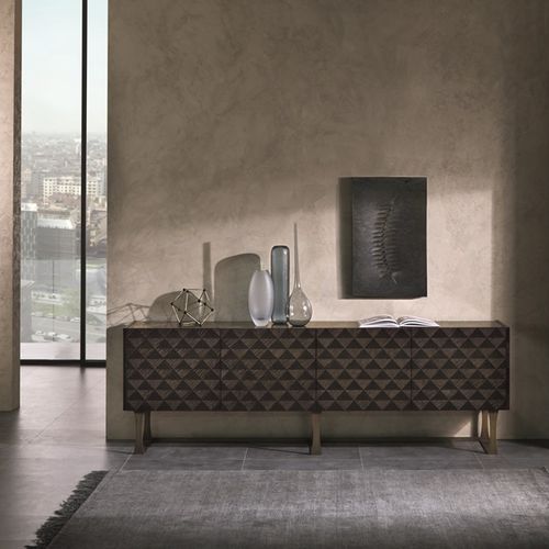Buffet sur pieds hauts - CR63B SQUARE  - CARPANELLI - contemporain / en bois