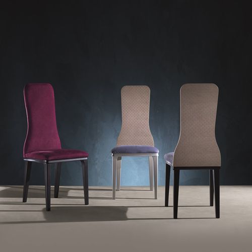 Chaise contemporaine - SE55 OPTICAL SKIN - CARPANELLI - d'intérieur / en tissu / tapissée