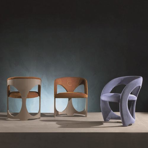 Chaise contemporaine - SE58 MISTRAL  - CARPANELLI - d'intérieur / en bois / tapissée
