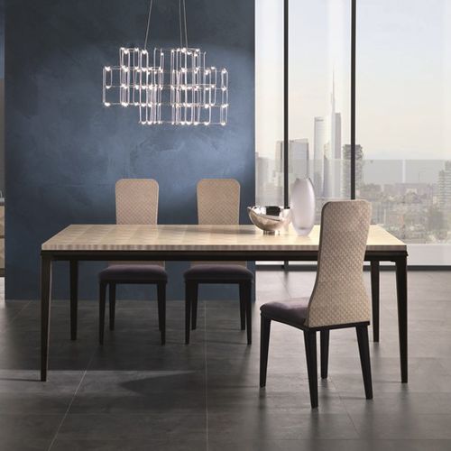 Table contemporaine - TA66 SQUARE - CARPANELLI - en bois / rectangulaire