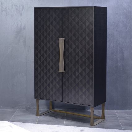 Buffet haut - MB64B SQUARE  - CARPANELLI - contemporain / en bois / vitré