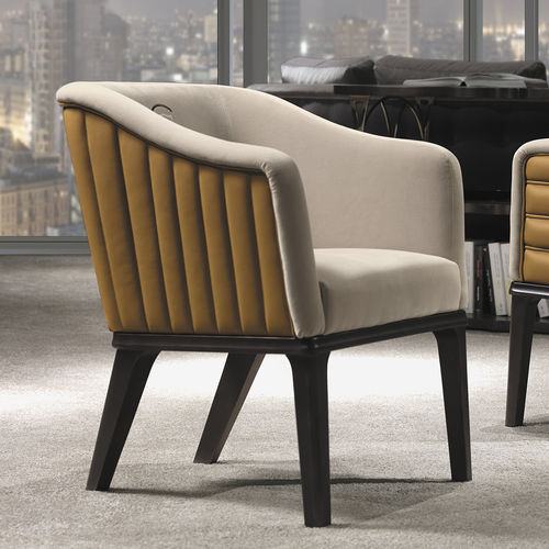 Fauteuil contemporain - PO67 CLUB - CARPANELLI - en tissu / en bois
