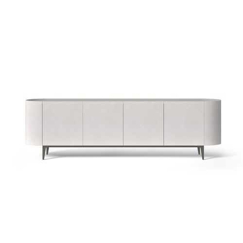 Buffet contemporain - CR67 ALFEA LIGHT TAY - CARPANELLI - en placage de bois / en verre / en marbre