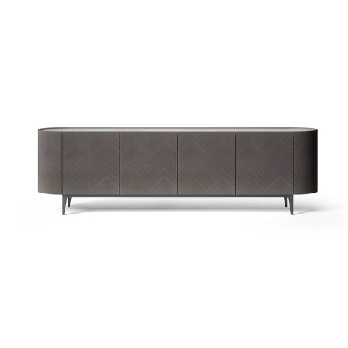 Buffet contemporain - CR68 ALFEA DARK TAY - CARPANELLI - en placage de bois / en verre / en marbre