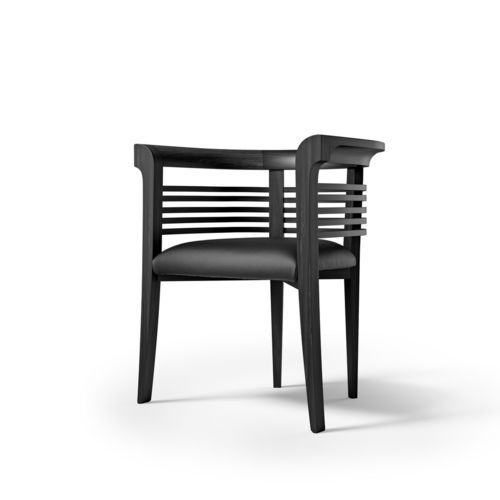 Chaise contemporaine - PO79 DOLFIN - CARPANELLI - d'intérieur / en tissu / avec piètement en bois massif
