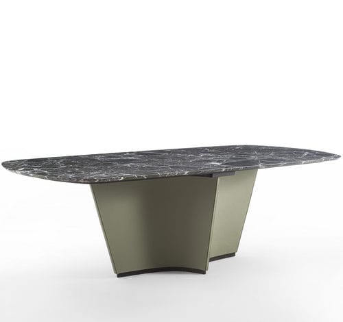 Table à manger contemporaine - TA73 SAIL - CARPANELLI - en bois / en marbre / en cuir