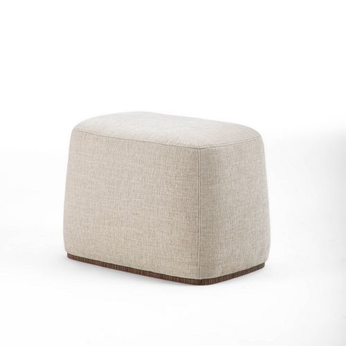 Pouf contemporain - PO91 ALMA - CARPANELLI - en tissu / en cuir / rectangulaire