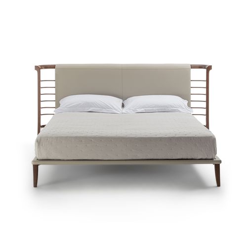 Lit double - LE33 DOLFIN - CARPANELLI - contemporain / avec tête de lit tapissée / en tissu