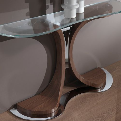 Console contemporaine - MB45 MISTRAL  - CARPANELLI - en verre / en noyer / en érable