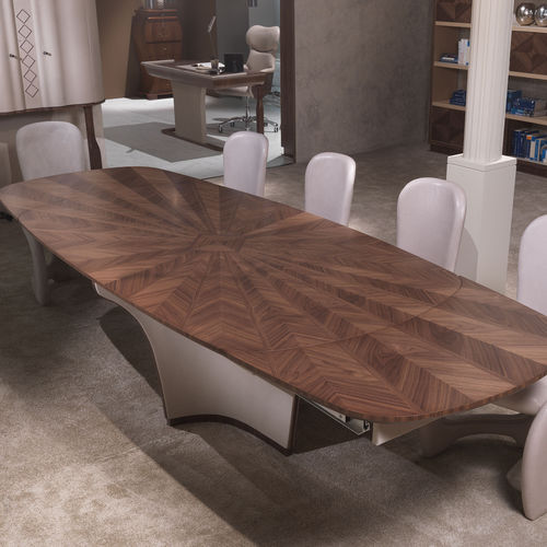 Table à manger contemporaine - TA61K DESYO - CARPANELLI - en bois / ovale / à rallonge