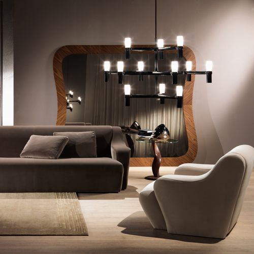 Miroir mural - SP24K MORFEO  - CARPANELLI - contemporain / en noyer