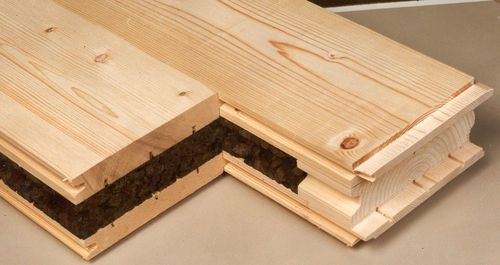 Panneau sandwich pour plancher - ISOBOIS L40/27 - WEISROCK VOSGES - 2 faces bois / âme en liège