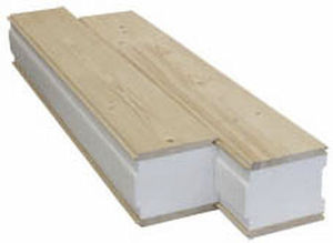 Panneau sandwich pour toiture - ISOBOIS - WEISROCK VOSGES - face en bois / âme en polystyrène