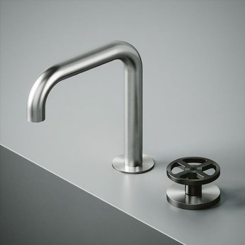 Mitigeur de vasque - QTH-2051 + QDS-0301 - Blu Bathworks - à poser / en inox / 2 trous