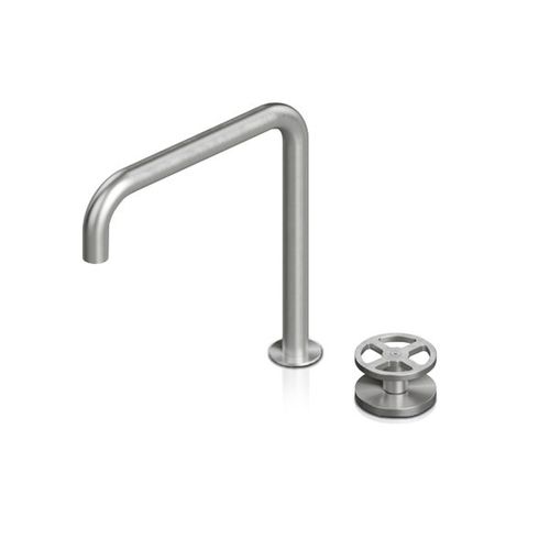 Mitigeur de vasque - QTH-2051 + QDS-0302 - Blu Bathworks - à poser / en inox / 2 trous