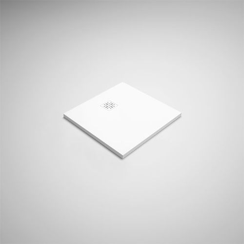 Bac à douche carré - SB8080 - Blu Bathworks - à encastrer / en quartzite / antidérapant