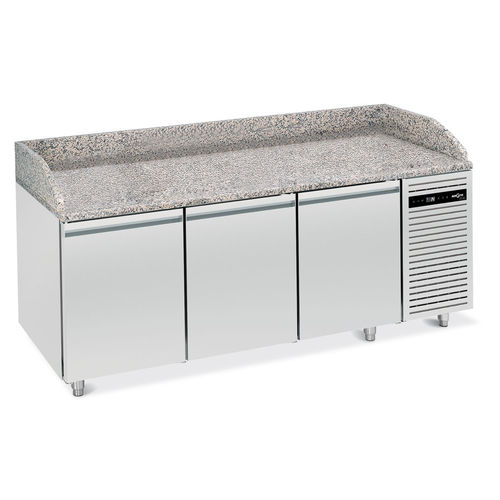 Table de préparation pour pizza - L6 - Mercatus S.A. - en inox / en granit / réfrigérée