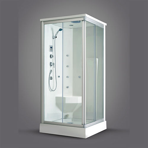 Cabine de douche à vapeur - TODI - Awal Bathsystem - en verre / avec porte battante / rectangulaire